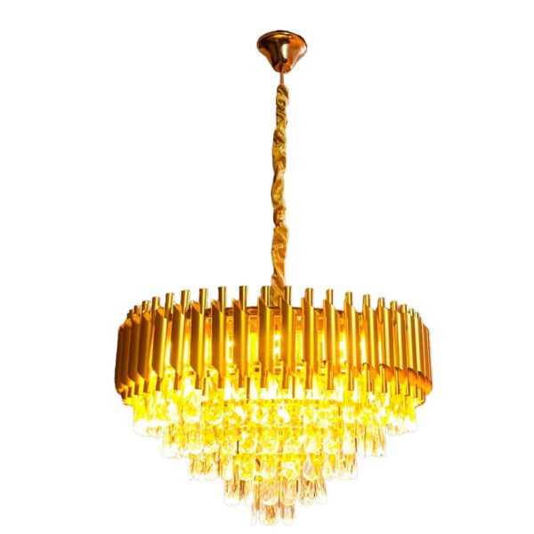 The light of this modern chandelier is very attractive.