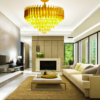 6000 MM Golden K9 Crystal Chandelier For Living Room Modern